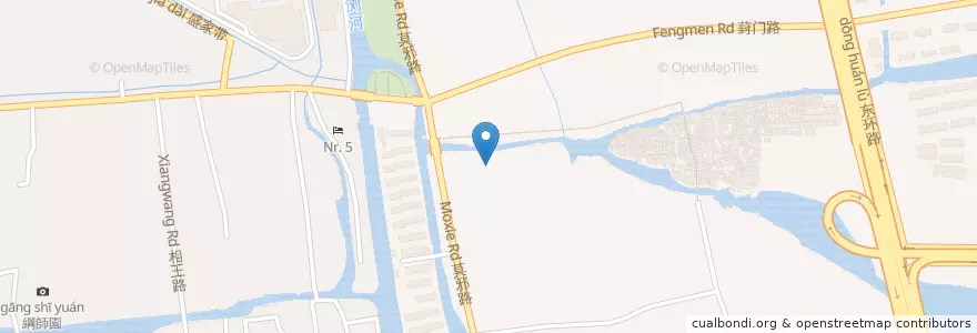Mapa de ubicacion de 葑门街道 en China, Suzhou, Jiangsu, 姑苏区, 双塔街道.