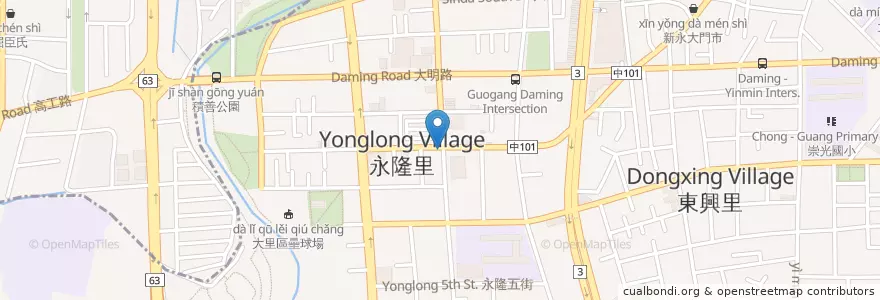 Mapa de ubicacion de 新馬風味小廚 en Taiwan, Taichung, 大里區.