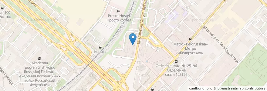 Mapa de ubicacion de Москальян en Rússia, Distrito Federal Central, Москва, Центральный Административный Округ, Тверской Район.