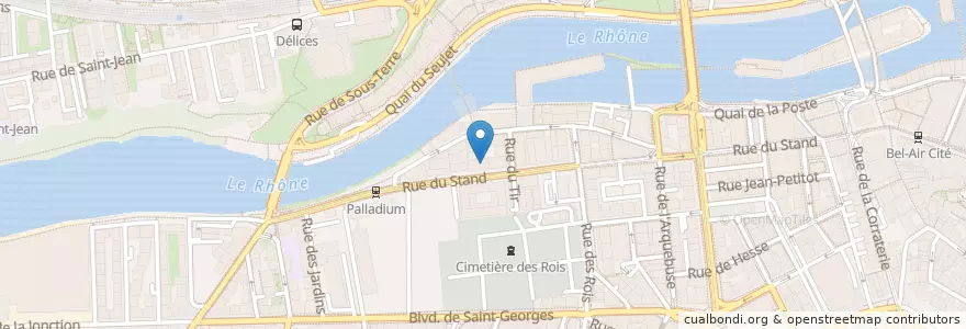 Mapa de ubicacion de FMR Funky Monkey Room en Suisse, Genève, Genève, Genève.