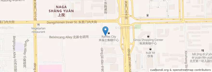 Mapa de ubicacion de milkopedia Melbourne en 中国, 北京市, 河北省, 东城区.