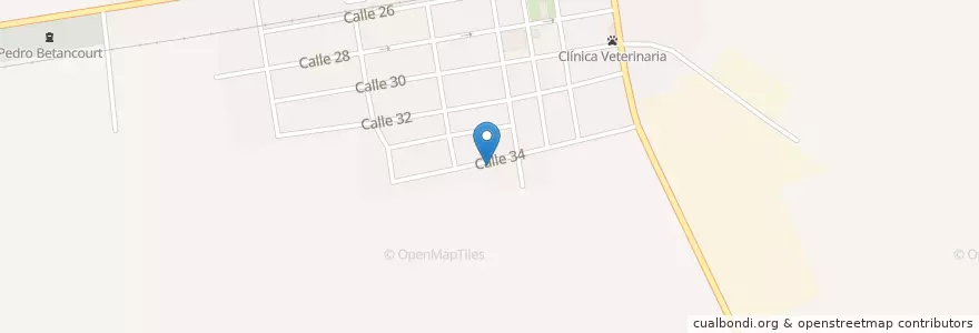 Mapa de ubicacion de Consultorio del Médico de la Familia en Kuba, Matanzas, Pedro Betancourt.