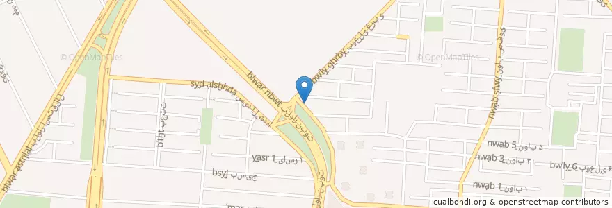 Mapa de ubicacion de بیمارستان دامپزشکی مرکزی کرج en Iran, Alborz, شهرستان کرج, بخش مرکزی شهرستان کرج, کرج.