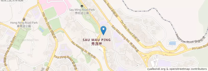 Mapa de ubicacion de 越南咖啡室 en 중국, 광둥성, 홍콩, 가우룽, 신제, 觀塘區 Kwun Tong District.