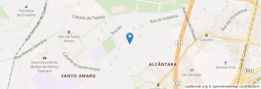 Mapa de ubicacion de Caixa Geral de Depósitos en Portogallo, Área Metropolitana De Lisboa, Lisbona, Grande Lisboa, Lisbona, Alcântara.