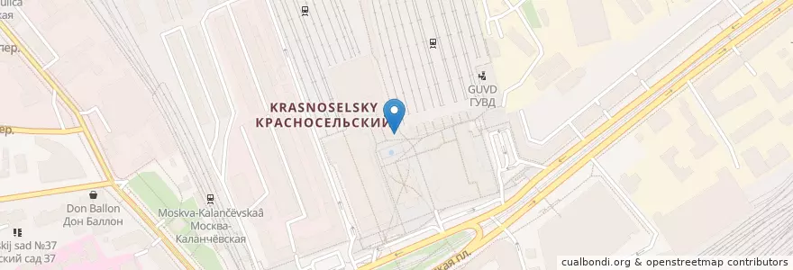 Mapa de ubicacion de Бутер Бар en Россия, Центральный Федеральный Округ, Москва, Центральный Административный Округ, Красносельский Район.