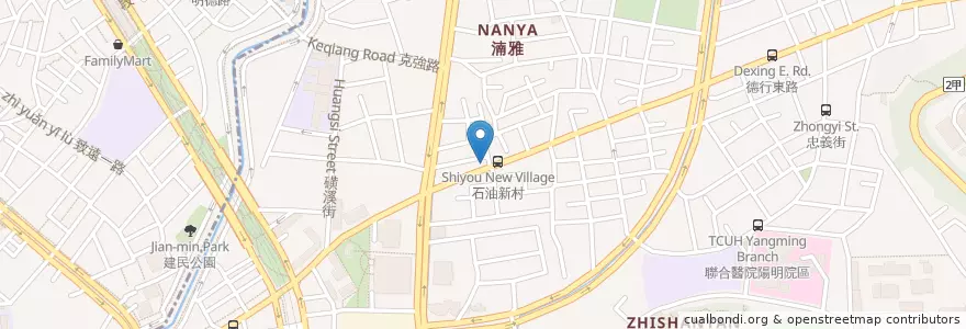 Mapa de ubicacion de 巴黎薄餅 en Taiwan, New Taipei, Taipei, Shilin District.