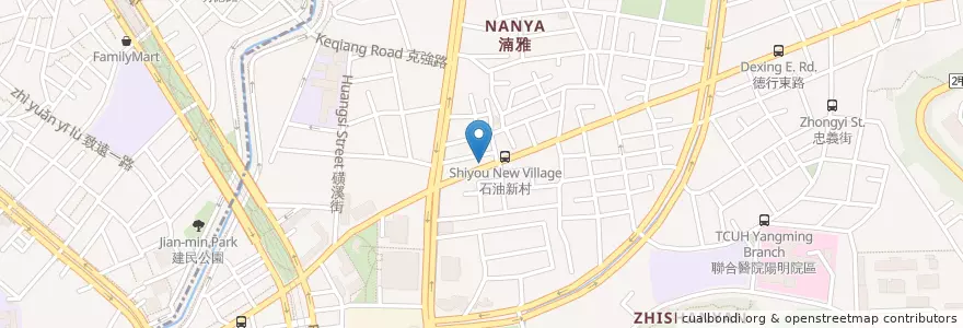 Mapa de ubicacion de 池上便當 en تایوان, 新北市, تایپه, 士林區.