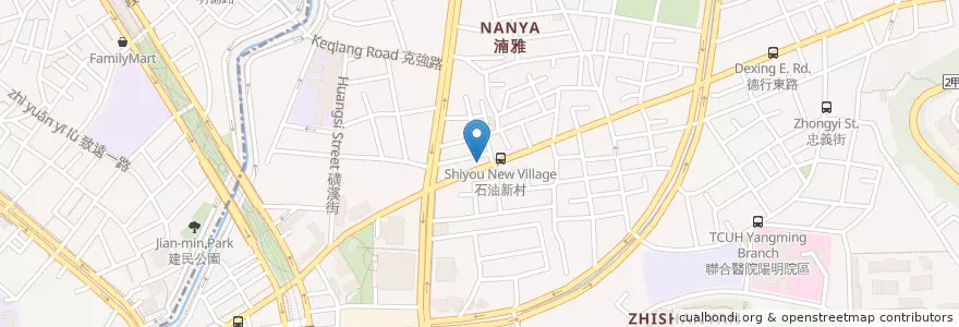 Mapa de ubicacion de 瀚儒中醫診所 en Taïwan, Nouveau Taipei, Taipei, District De Shilin.