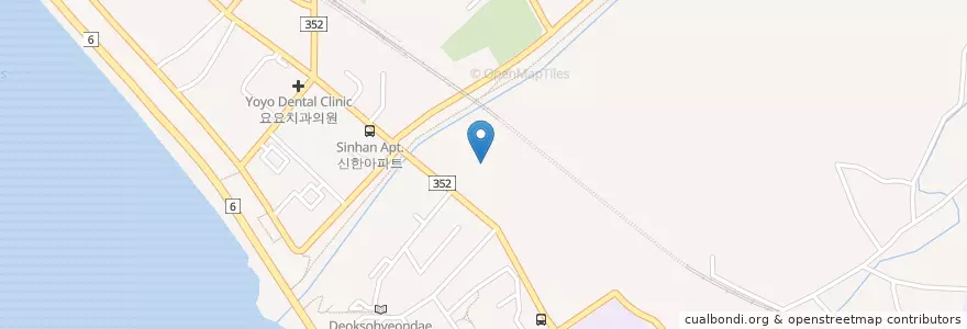 Mapa de ubicacion de Deokso Church en Güney Kore, 경기도, 남양주.