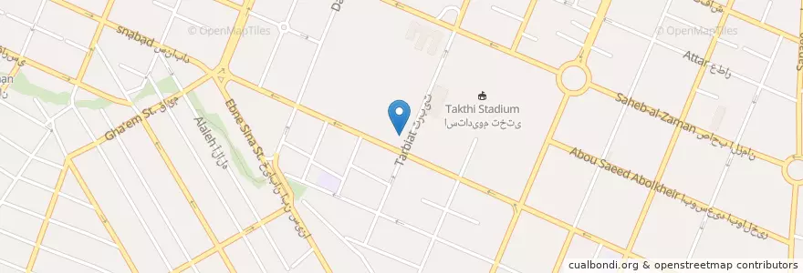 Mapa de ubicacion de دانشکده علوم قرآنی مشهد en Iran, Khorassan Ravazi, شهرستان مشهد, مشهد, بخش مرکزی شهرستان مشهد.