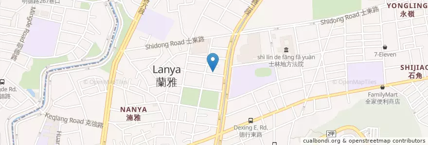 Mapa de ubicacion de eurpean cuisine en تایوان, 新北市, تایپه, 士林區.