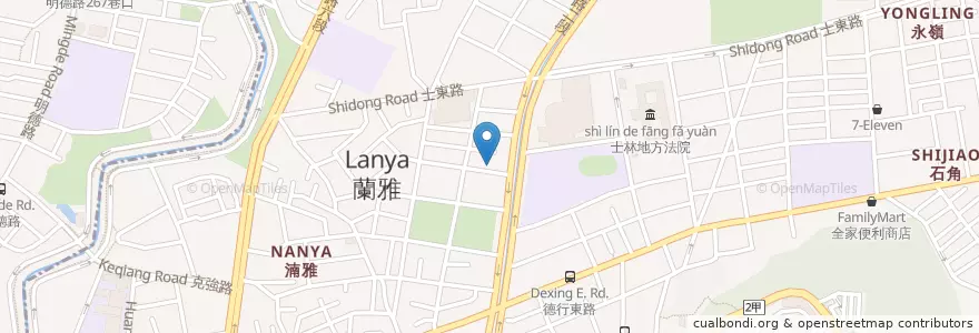 Mapa de ubicacion de 天母中醫診所 en Taiwan, Nuova Taipei, Taipei, 士林區.