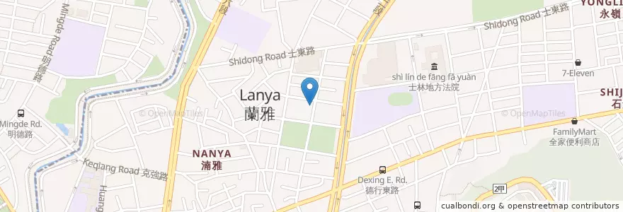 Mapa de ubicacion de 伊帕克咖啡 en Taiwán, Nuevo Taipéi, Taipéi, 士林區.
