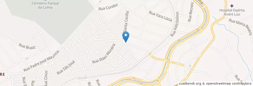 Mapa de ubicacion de Casa de Úmbanda Ogun & Yara en ブラジル, 南東部地域, ミナス ジェライス, Região Geográfica Intermediária De Belo Horizonte, Região Metropolitana De Belo Horizonte, Microrregião Belo Horizonte, ベロオリゾンテ.