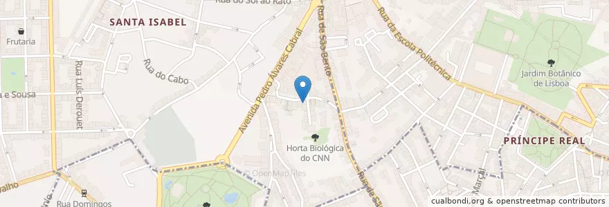 Mapa de ubicacion de Unidade de Cuidados de Saúde Personalizados Sofia Abecassis en پرتغال, Área Metropolitana De Lisboa, Lisboa, Grande Lisboa, لیسبون, Campo De Ourique.