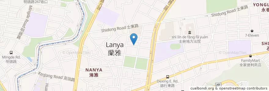 Mapa de ubicacion de 忠誠聯合診所 en Taïwan, Nouveau Taipei, Taipei, District De Shilin.