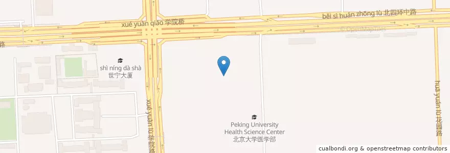 Mapa de ubicacion de 第四教室 en China, Beijing, Hebei, Haidian District.