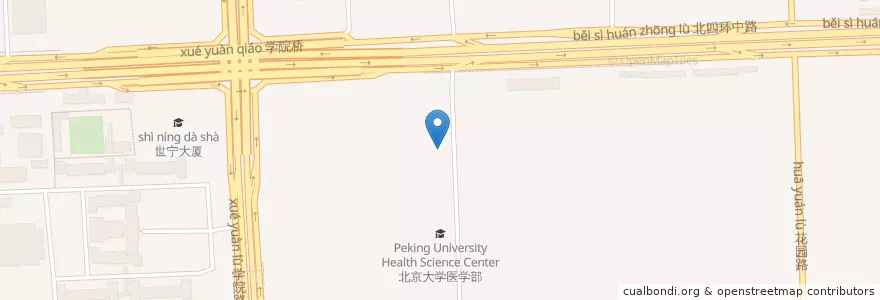 Mapa de ubicacion de 第三教室 en China, Pequim, Hebei, 海淀区.