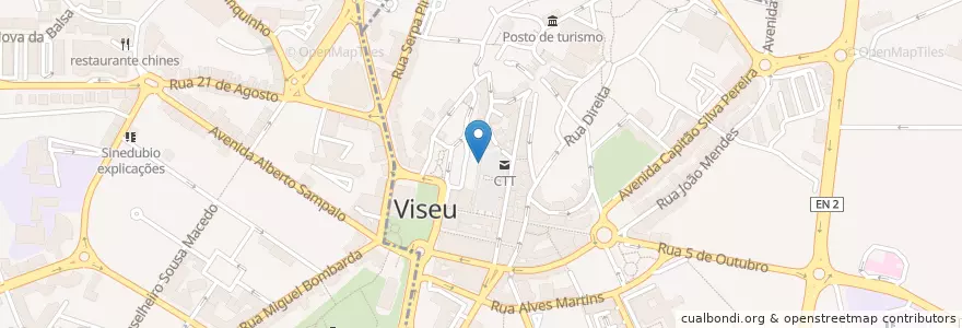 Mapa de ubicacion de Os Putos en 葡萄牙, Centro, Viseu, Viseu Dão-Lafões, Viseu, União Das Freguesias De Viseu.
