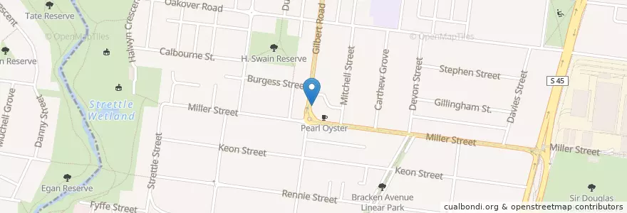 Mapa de ubicacion de Gelato Papa en Australia, Victoria, City Of Darebin.