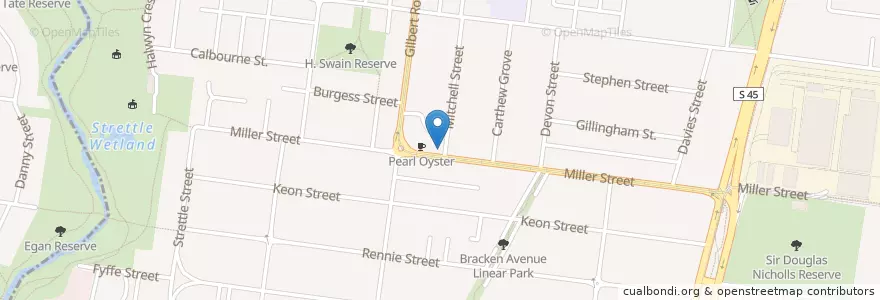 Mapa de ubicacion de Pack and Send Couriers en Australia, Victoria, City Of Darebin.