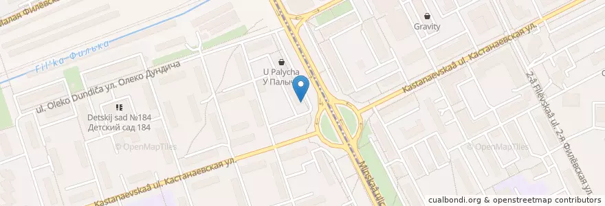 Mapa de ubicacion de 36,6 en روسيا, Центральный Федеральный Округ, Москва, Западный Административный Округ, Район Фили-Давыдково.