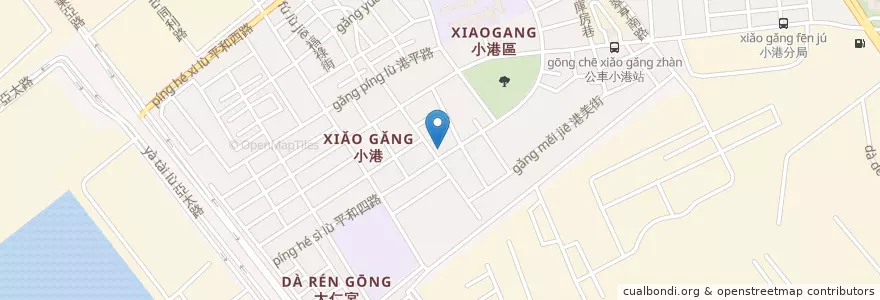 Mapa de ubicacion de 高雄市小港區衛生所 en Тайвань, Гаосюн, 小港區.