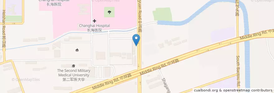 Mapa de ubicacion de 中国工商银行ICBC en 中国, 上海市, 杨浦区.