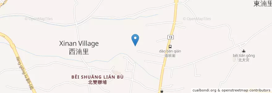 Mapa de ubicacion de 吉祥福德祠 en Taiwan, Taichung, Fengyuan.