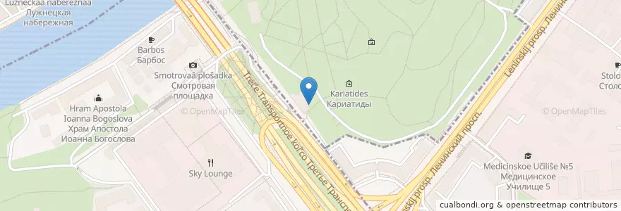 Mapa de ubicacion de FOS en Rusia, Distrito Federal Central, Москва.