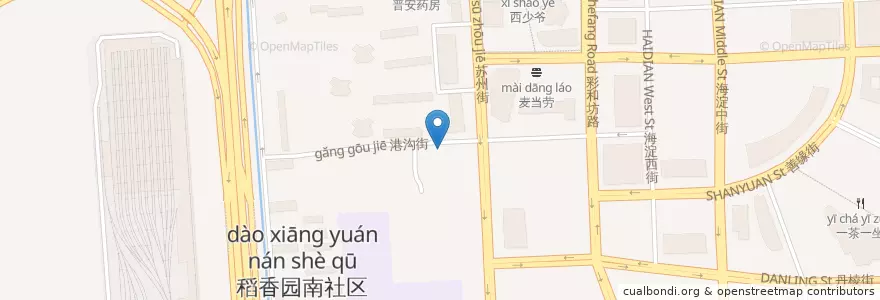 Mapa de ubicacion de 庆丰包子铺 en 중국, 베이징시, 허베이성, 海淀区.