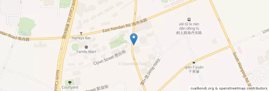 Mapa de ubicacion de Starbucks en 中国, 上海市, 徐匯区.