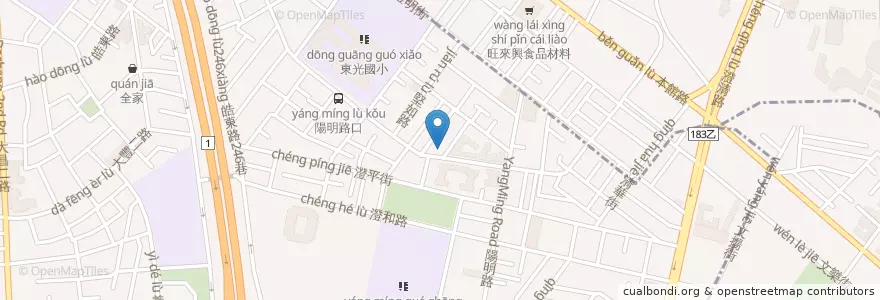 Mapa de ubicacion de 6 Plates Brunch 黃興店 en Tayvan, Kaohsiung, 三民區.