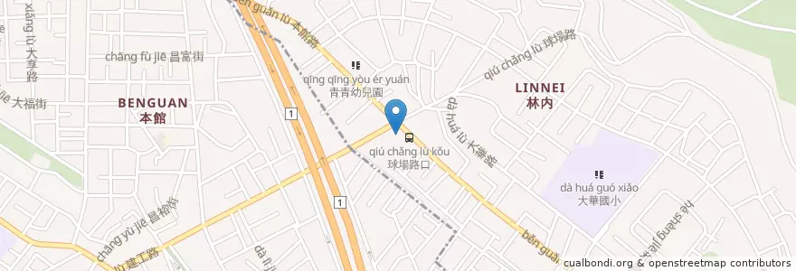 Mapa de ubicacion de 陳家排骨便當 en Taïwan, Kaohsiung.