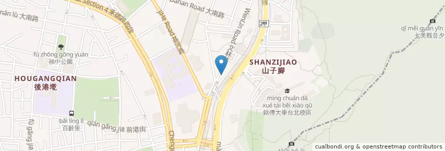 Mapa de ubicacion de 張媽媽小吃 en 타이완, 신베이 시, 타이베이시, 스린 구.