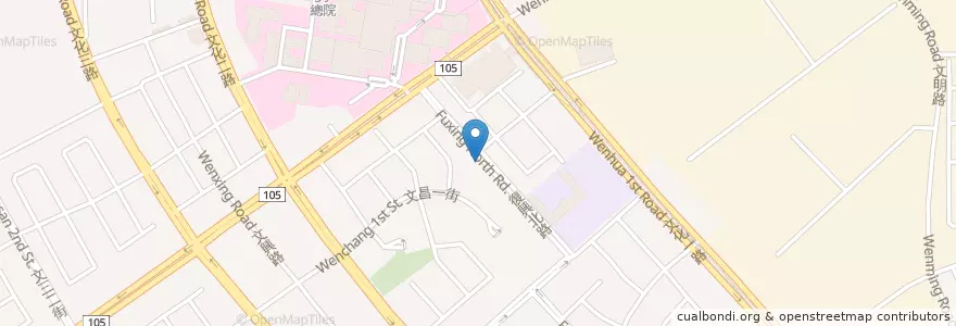 Mapa de ubicacion de 東方泰國小館 en Taïwan, Taoyuan, 龜山區.
