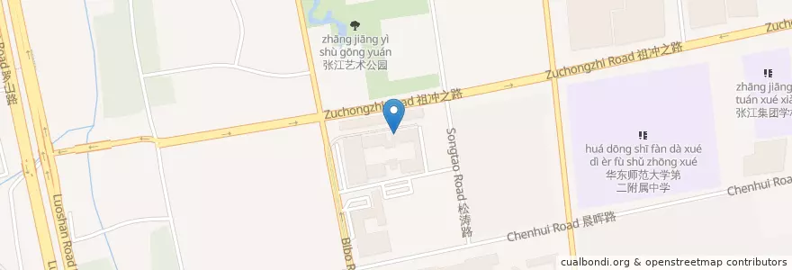 Mapa de ubicacion de Starbucks en 中国, 上海市, 浦东新区.
