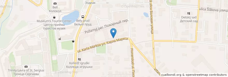Mapa de ubicacion de Брынза en روسيا, Центральный Федеральный Округ, محافظة موسكو, Сергиево-Посадский Городской Округ.