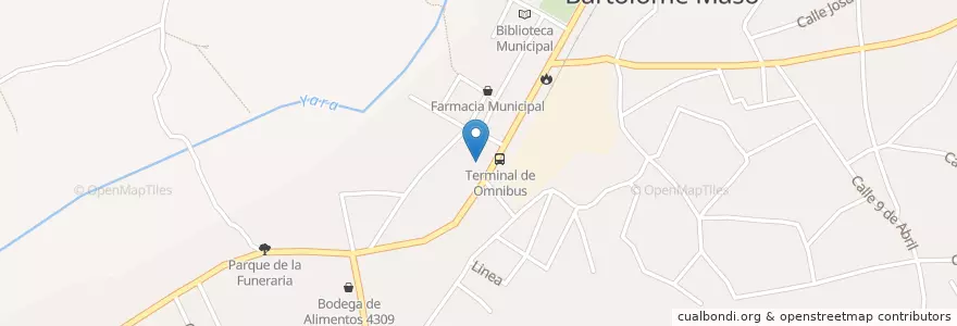 Mapa de ubicacion de Oficina de Policía en キューバ, Granma, Bartolomé Masó.