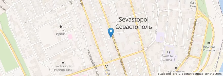 Mapa de ubicacion de STARDUCKS COFFEE en Rusland, Zuidelijk Federaal District, Sebastopol, Севастополь, Ленинский Район, Ленинский Округ.