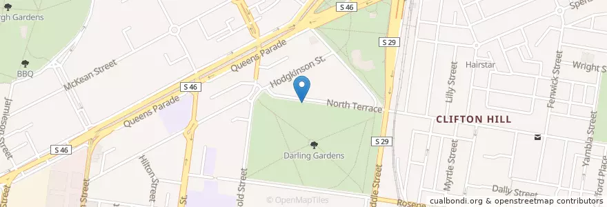 Mapa de ubicacion de Robyn Coote - Memorial Bench en 澳大利亚, 维多利亚州, City Of Yarra.