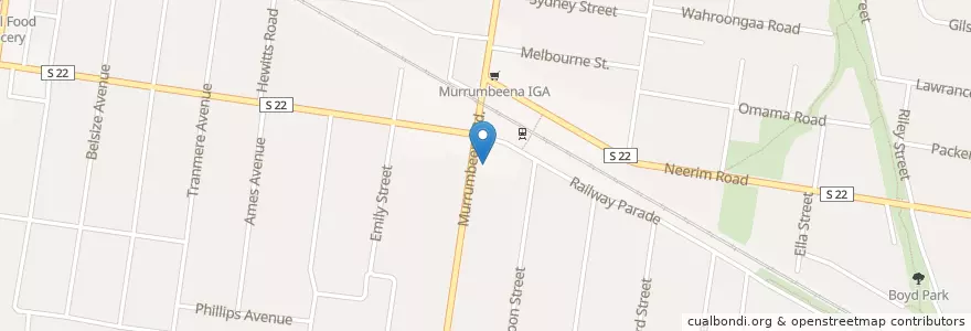 Mapa de ubicacion de Stonnington School of Dance en Australia, Victoria, City Of Glen Eira.