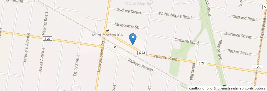 Mapa de ubicacion de Min Shop en Avustralya, Victoria, City Of Glen Eira.