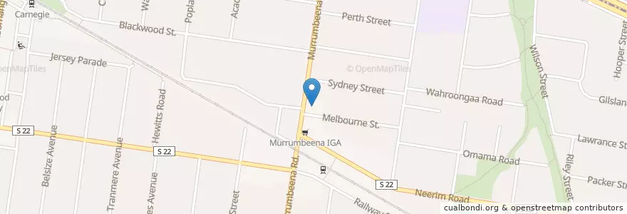Mapa de ubicacion de Expresso Drive Thru Coffee en أستراليا, ولاية فيكتوريا, City Of Glen Eira.