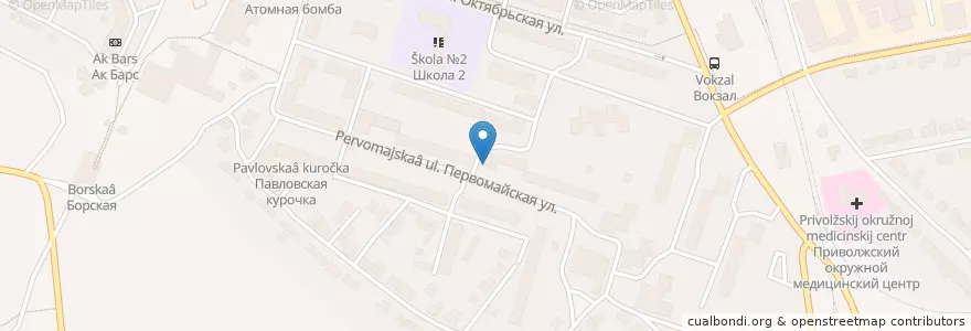 Mapa de ubicacion de Сбербанк en Russia, Circondario Federale Del Volga, Нижегородская Область, Городской Округ Бор.