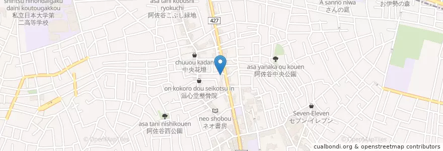 Mapa de ubicacion de たかはし歯科 en Jepun, 東京都, 杉並区.