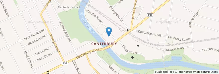 Mapa de ubicacion de Dr Mardini en Australië, Nieuw-Zuid-Wales, Canterbury-Bankstown Council, Sydney.