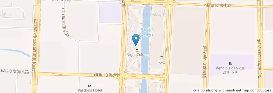 Mapa de ubicacion de Sugar Daddy Lounge en 중국, 광둥성, 佛山市, 南海区.