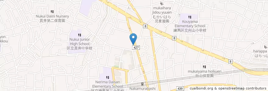 Mapa de ubicacion de どんぶり en ژاپن, 東京都, 練馬区.